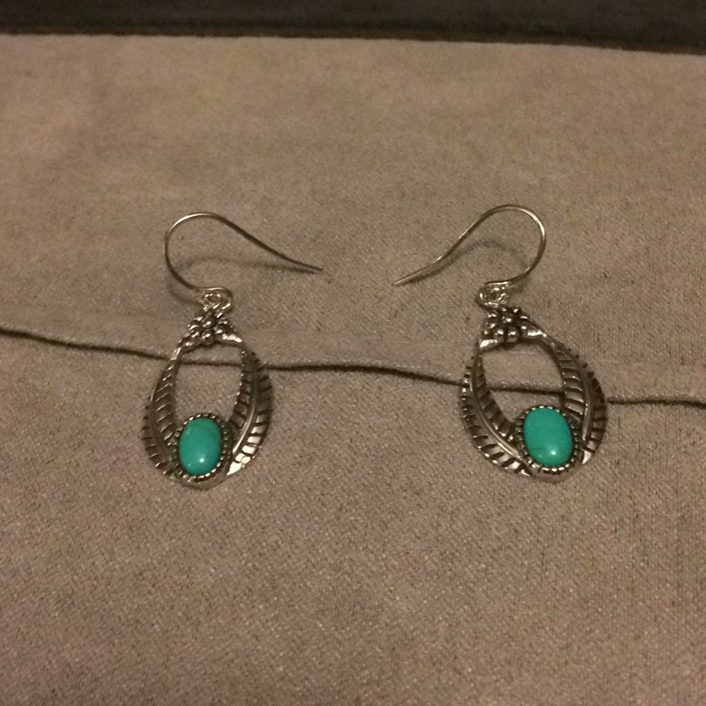 Silver Turquoise Earrings